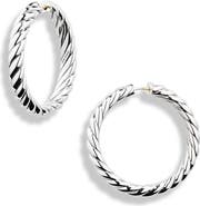David Yurman Sculpted Cable Hoop Earrings