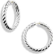 David Yurman Sculpted Cable Hoop Earrings