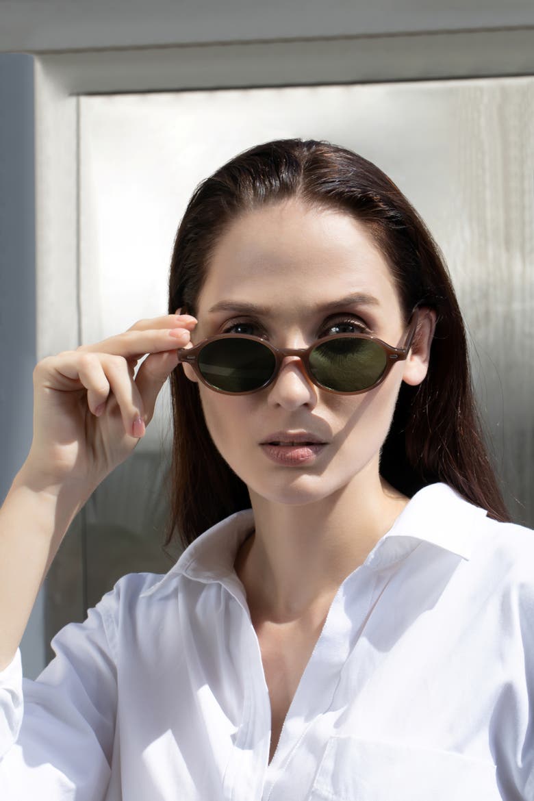 The Dylan Sunglasses, Alternate, color, Brown
