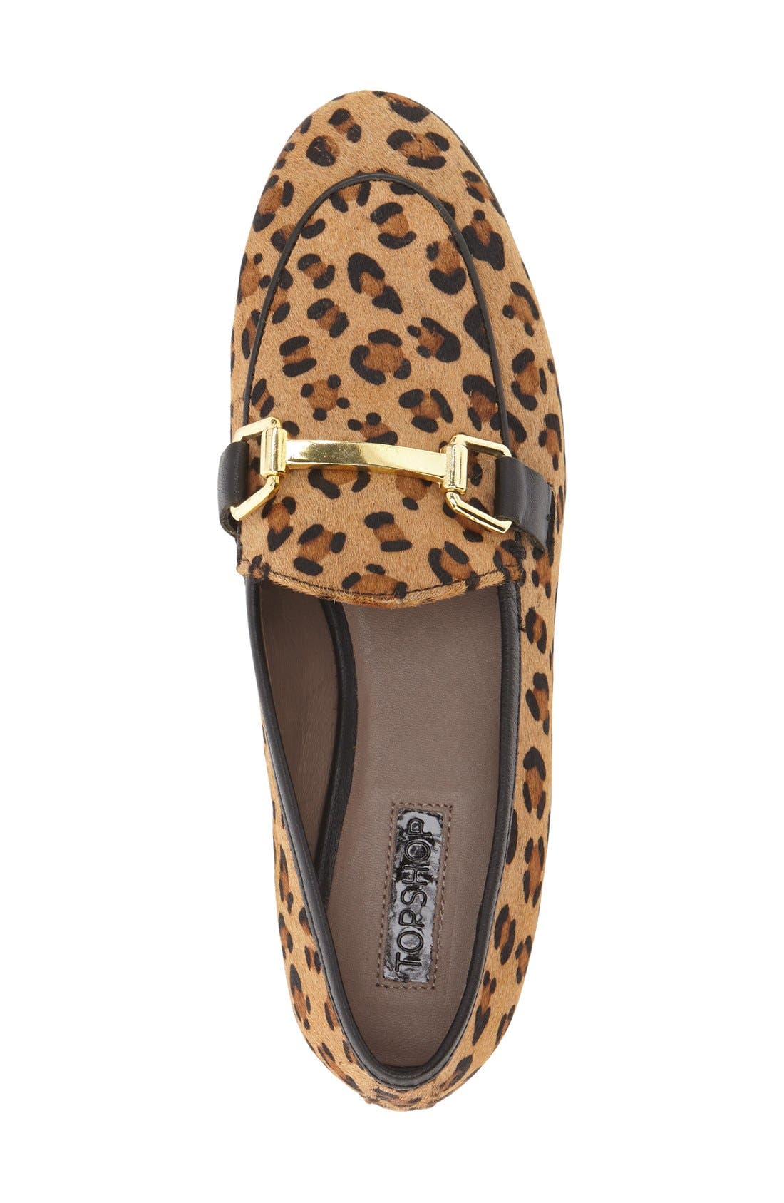 'Kendall' Genuine Calf Hair Loafer, Alternate, color, LEOPARD