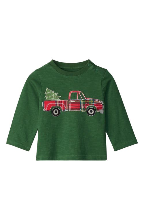 HATLEY HATLEY HOLIDAY TRUCK LONG SLEEVE COTTON GRAPHIC T-SHIRT & TARTAN PANTS SET