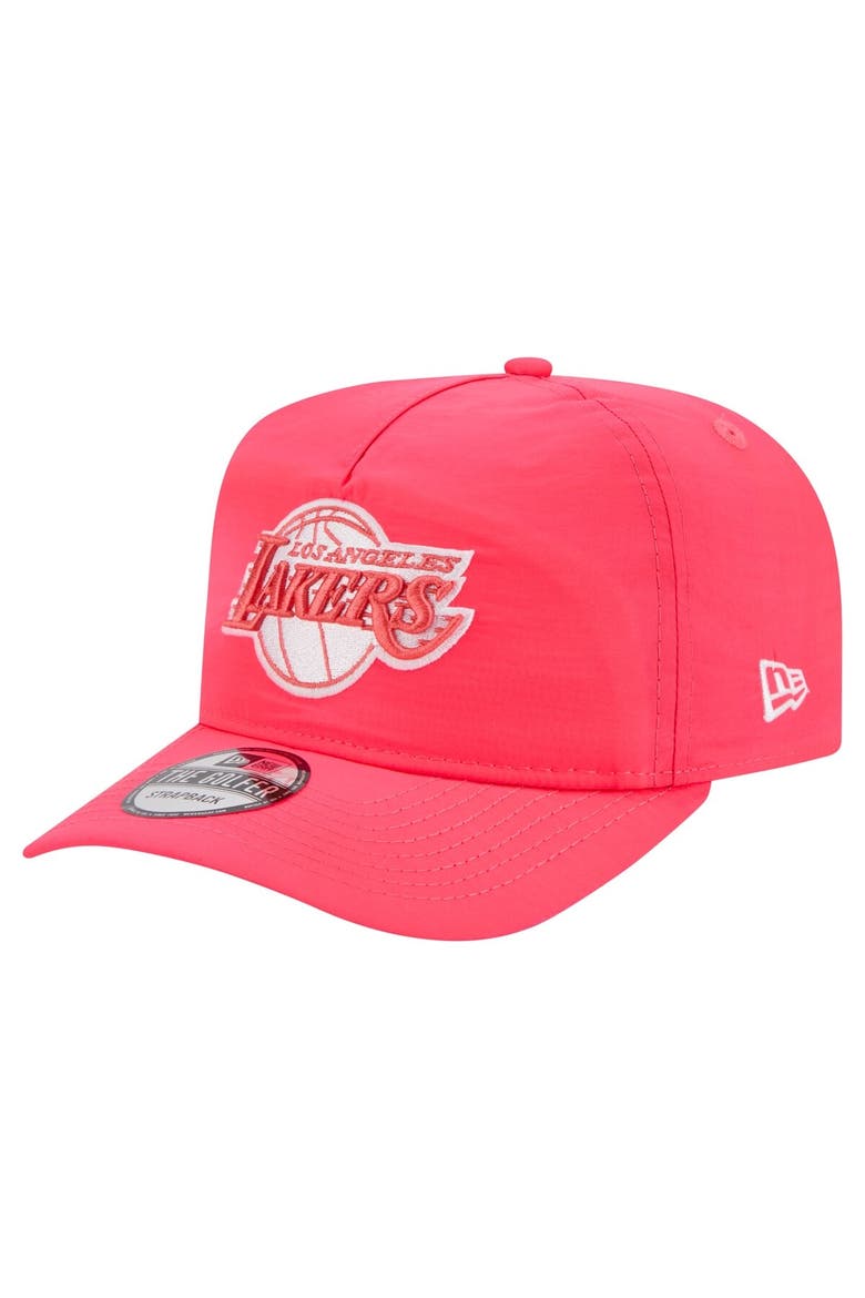 Men's New Era Pink Los Angeles Lakers Injection Everyday Golfer Adjustable Hat, Main, color, Pink