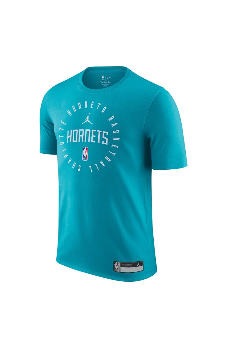 Jordan Brand Men's Jordan Brand Teal Charlotte Hornets 2024/25 Legend On-Court Practice Performance T-Shirt, Alternate, color,