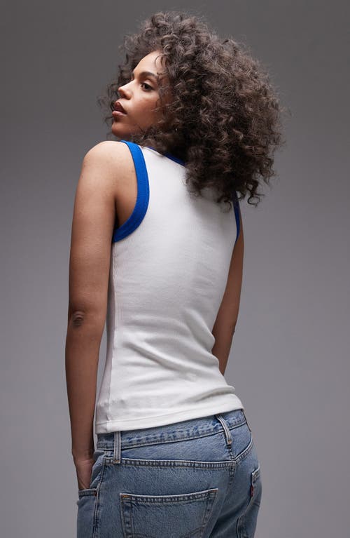 TOPSHOP TOPSHOP LE POISSON EMBROIDERED TANK