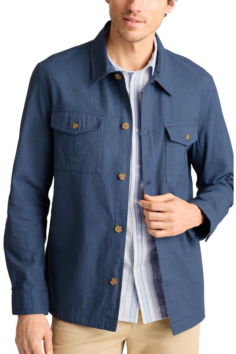 One Fit Shirt Jacket, Main, color, FRENCH BLUE