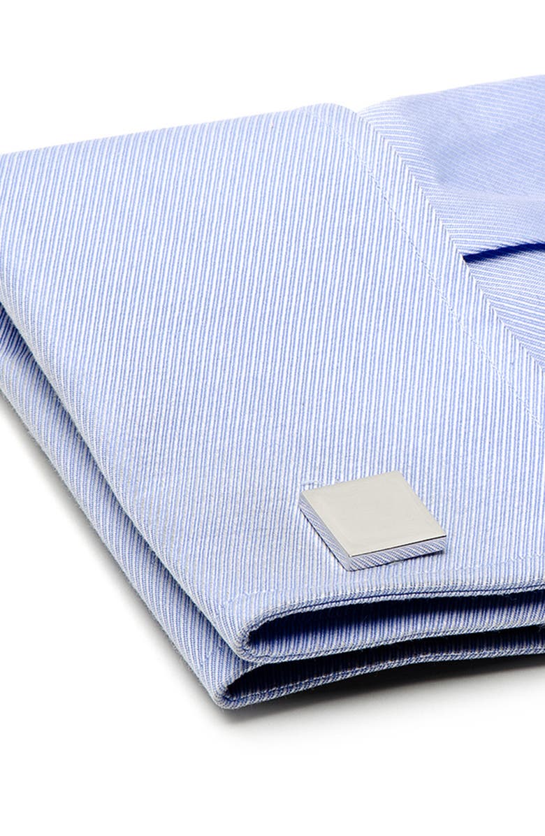 Cufflinks, Inc. Infinity Edge Sterling Silver Cuff Links, Alternate, color, Silver