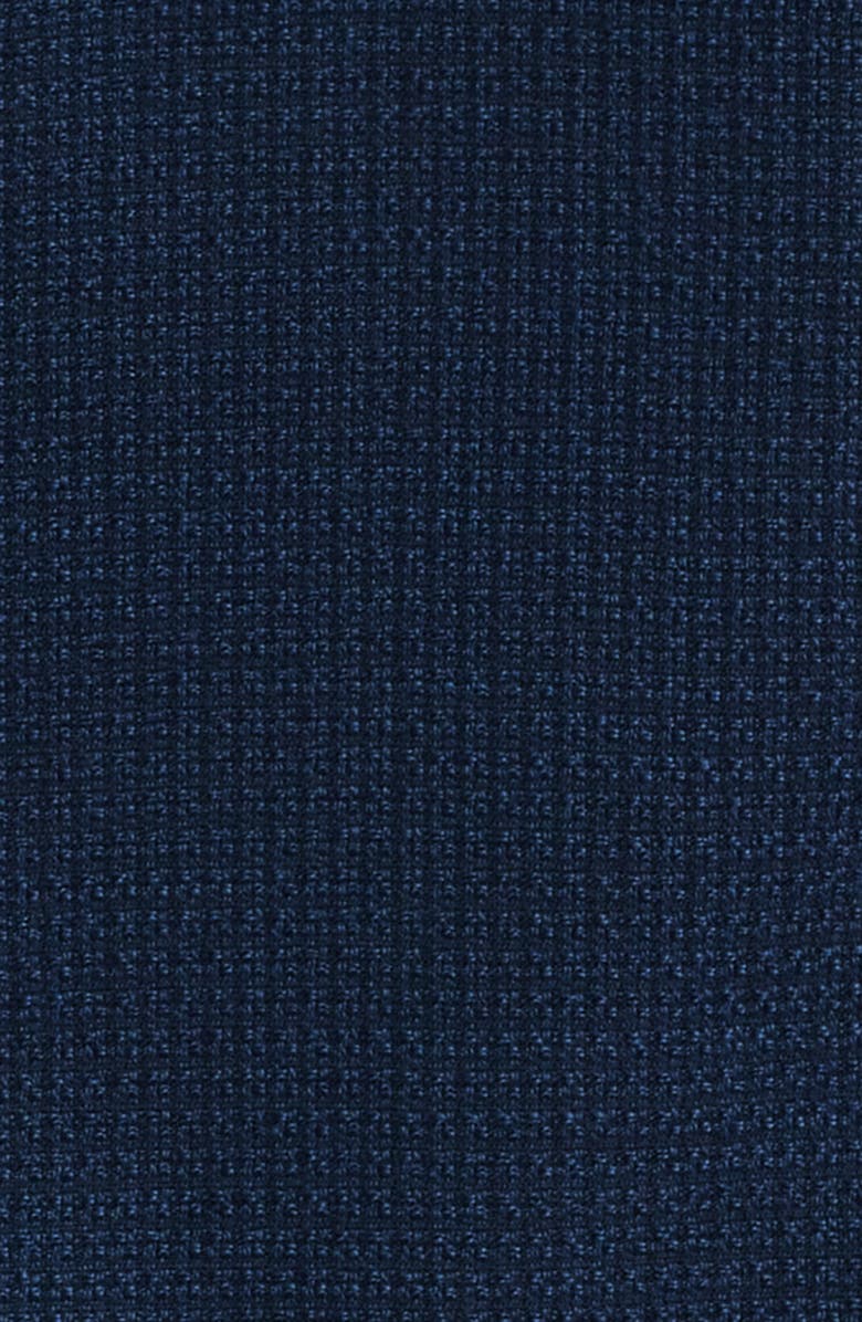 Emporio Armani Navy Textured Wool & Cotton Blend Sport Coat, Alternate, color, Navy