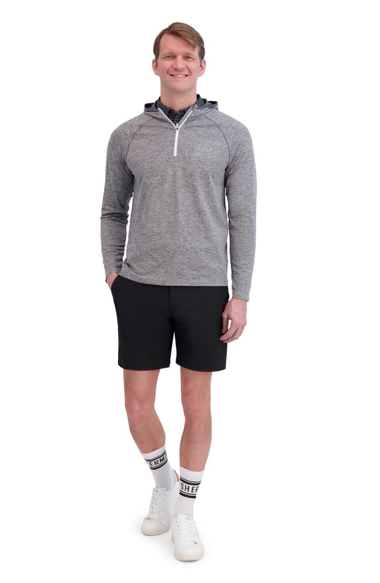Ben Sherman Seamless Knit Golf Pullover Hoodie, Alternate, color, Grey