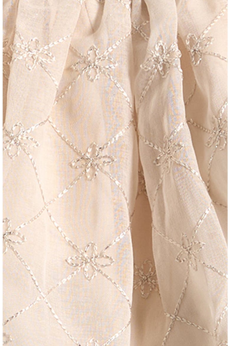 Shae Sparkle Embroidered Dress with Bloomers, Alternate, color, IVORY