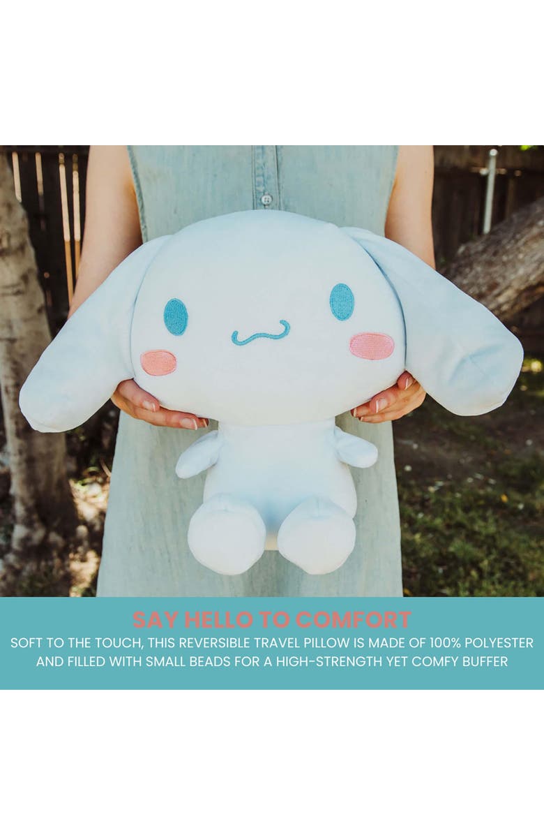 Toynk Sanrio Cinnamoroll Reversible Neck Roll Pillow and Plush Toy, Alternate, color, Blue