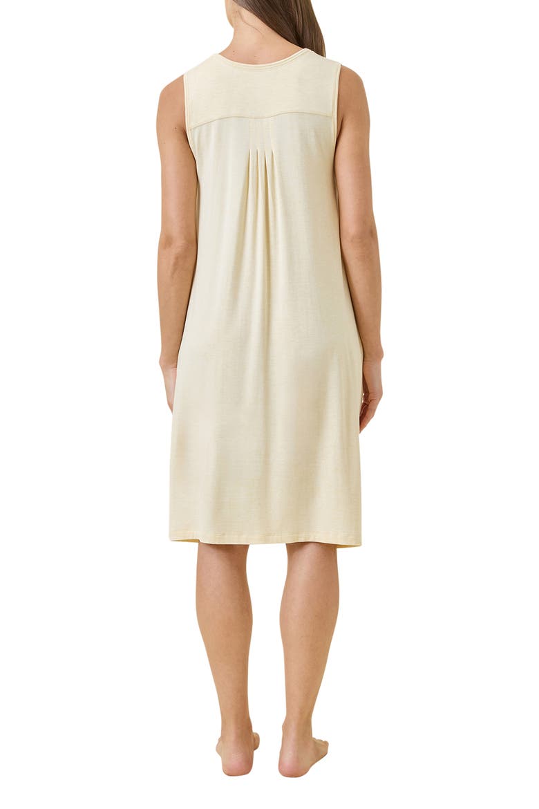 Kate Pleated Chemise, Alternate, color, LEMON CREAM