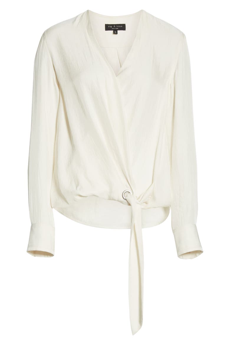 Felix Wrap Top, Alternate, color, ANTIQUE WHITE
