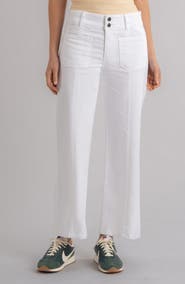KUT from the Kloth Patch Pocket High Waist Ankle Wide Leg Jeans