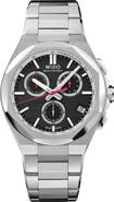 MIDO Multifort 8 Black One Crown Chronograph Automatic Bracelet Watch, 40mm