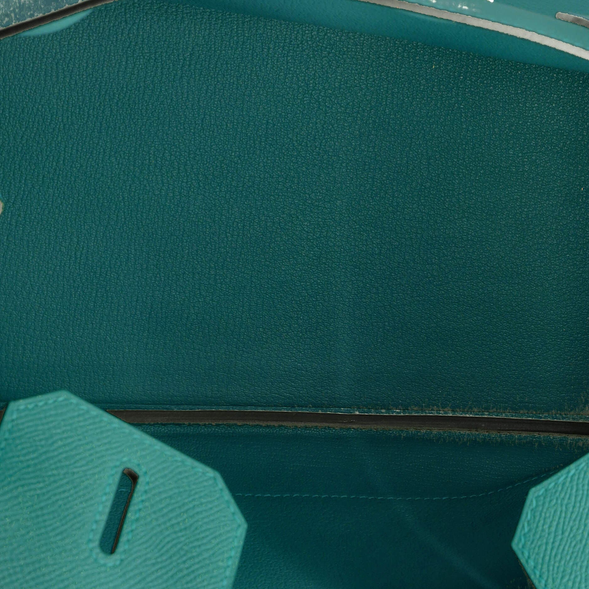 Pre-Owned Hermes Birkin Handbag Green Epsom with Palladium Hardware 30, Alternate, color, 