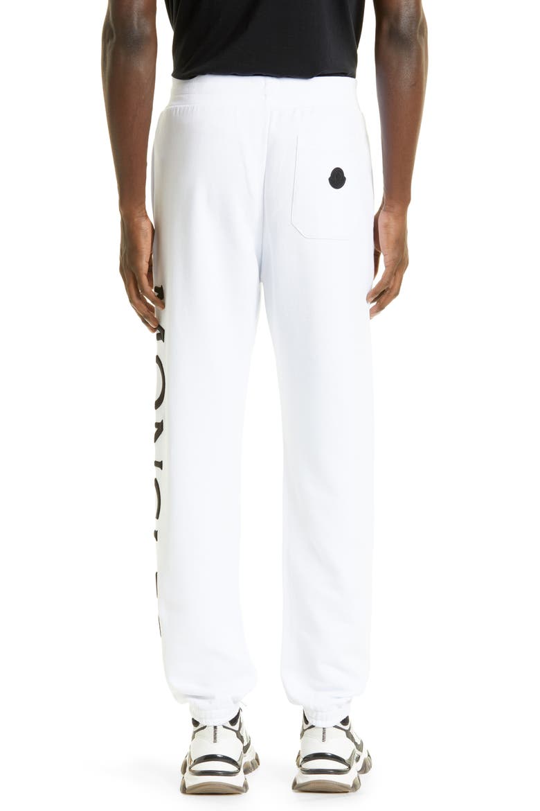 Men's Embroidered Strike Out Cotton Sweatpants, Alternate, color, WHITE