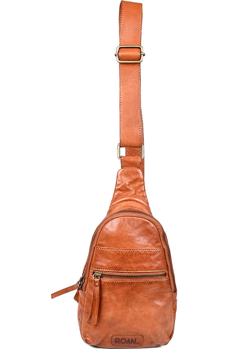 ROAN Trickle Sling Bag, Main, color, Cognac Flame Tml