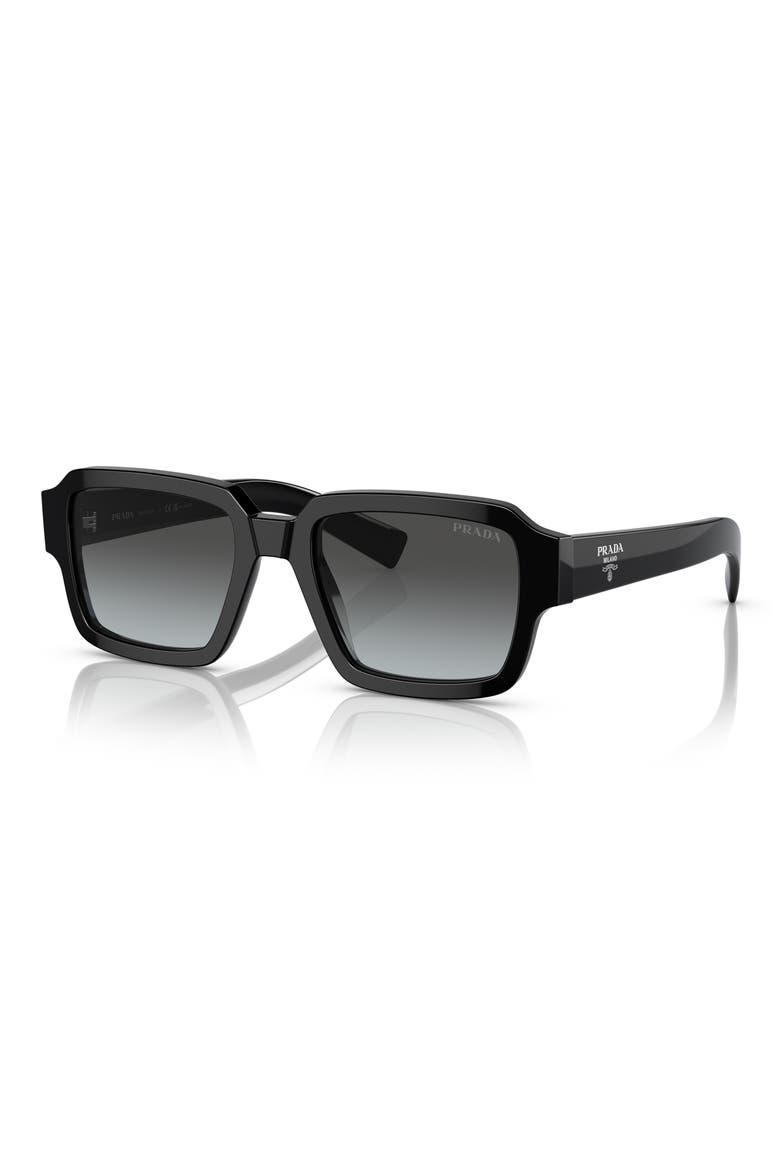 PR02ZSF 54mm Gradient Square Sunglasses, Alternate, color, BLACK / GREY GRADIENT VINTAGE