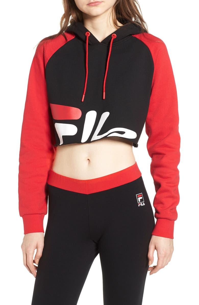FILA Amber Crop Hoodie, Main, color,