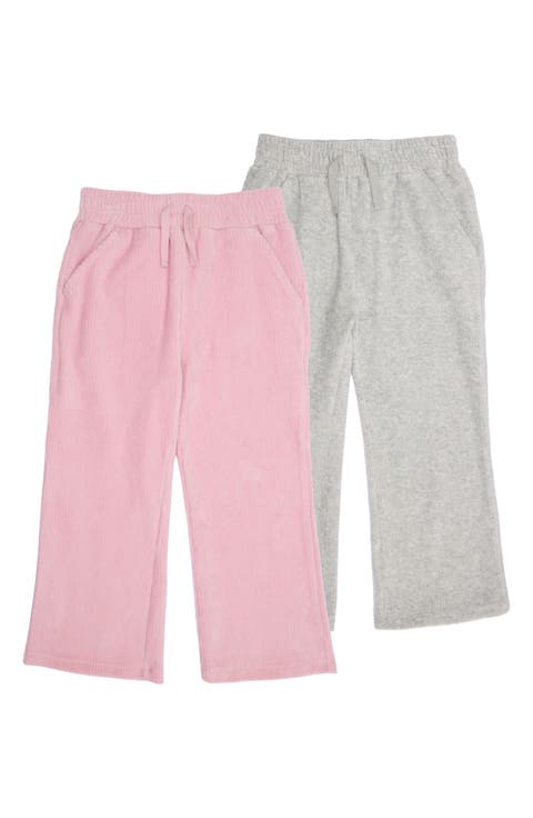 Kids' 2-Pack Ribbed Velour Pants