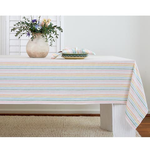 Linen Table Throw - Julia, 52" x 52" Inch