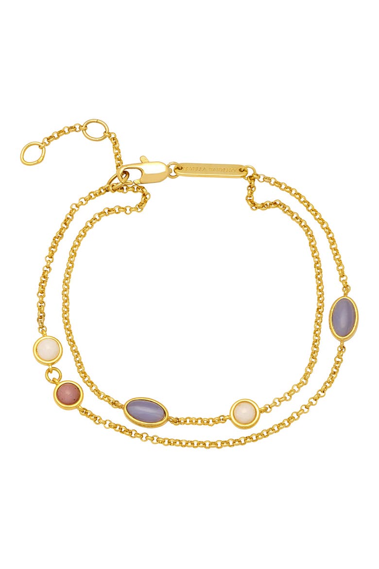 Multistone Layered Bracelet, Main, color, MULTI