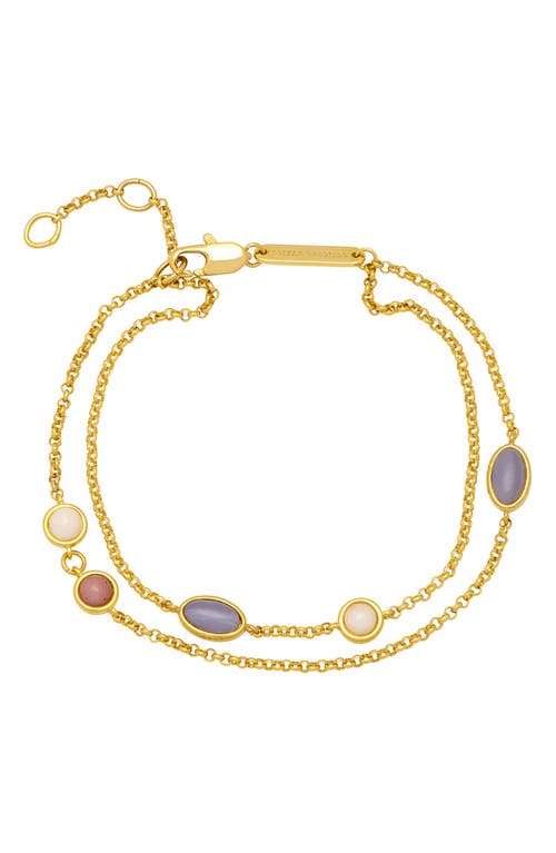 Estella Bartlett Multistone Layered Bracelet In Gold