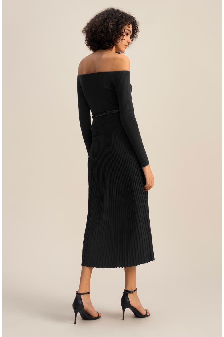 The Vivi Knit Dress, Alternate, color, Black