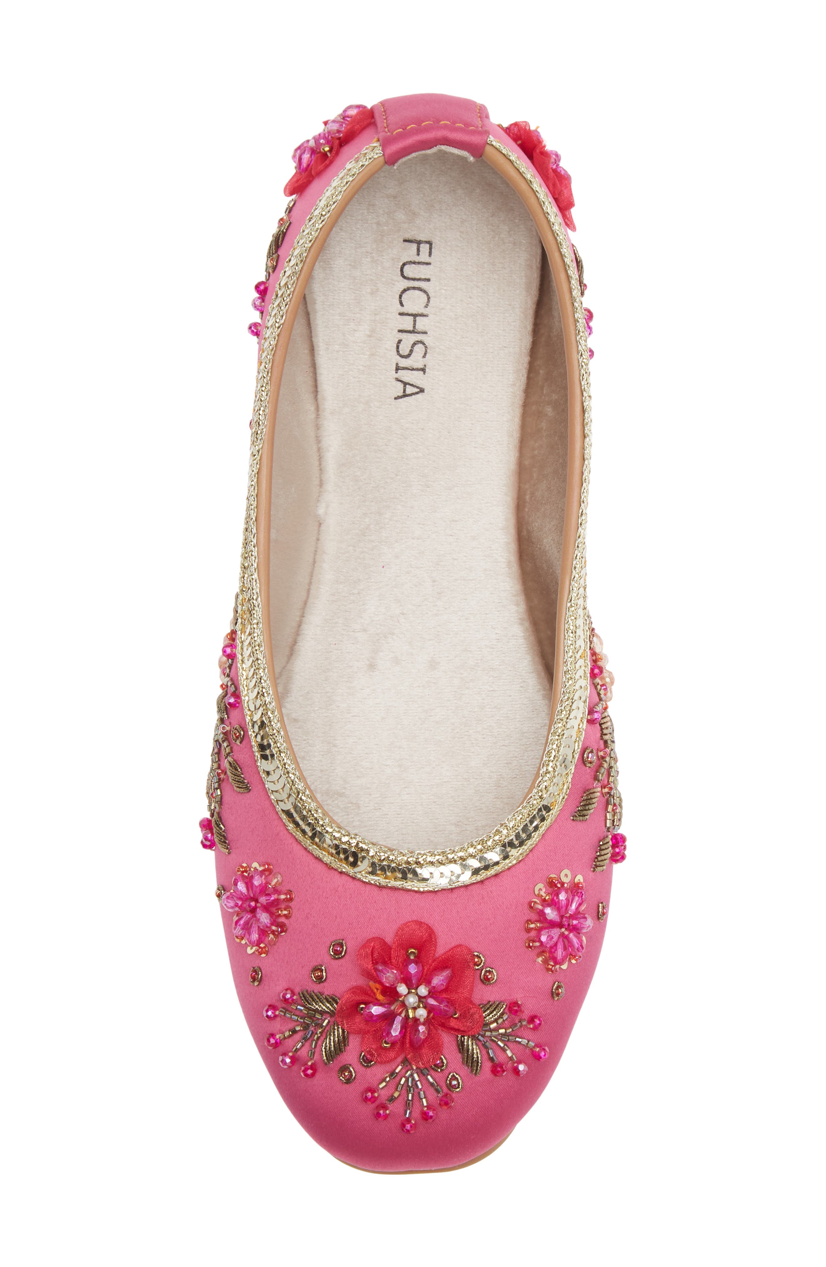 Malibu Embroidered Ballet Flat, Alternate, color, PINK