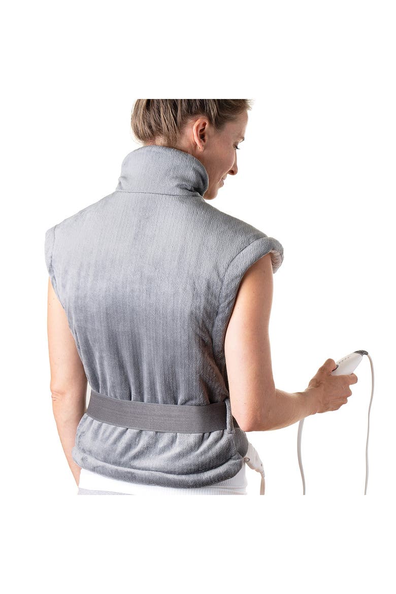 PureRelief XL - Extra-Long Back and Neck Heating Pad - Gray, Alternate, color, GRAY