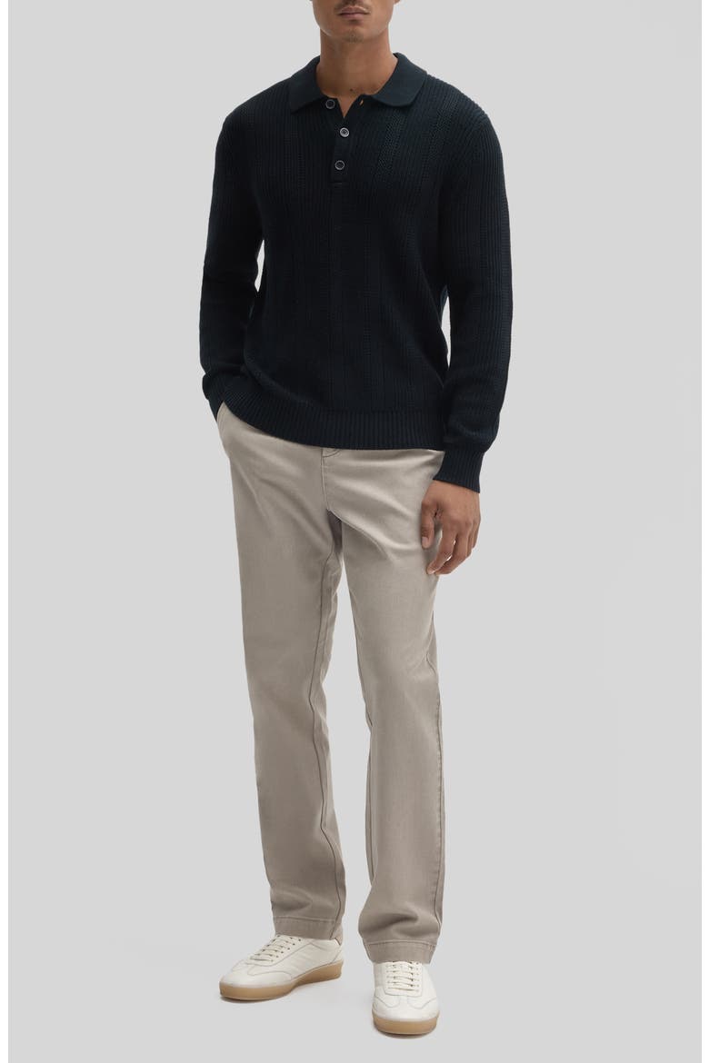 Mercato Long Sleeve Polo Sweater, Alternate, color, DARK CASPIAN