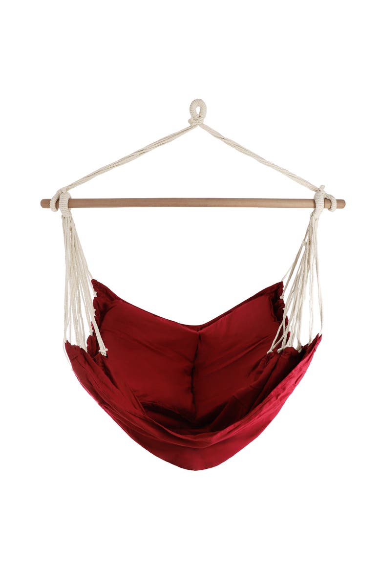 Hanging Hammock Swing Chair for Indoor & Outdoor Use, Alternate, color, Red