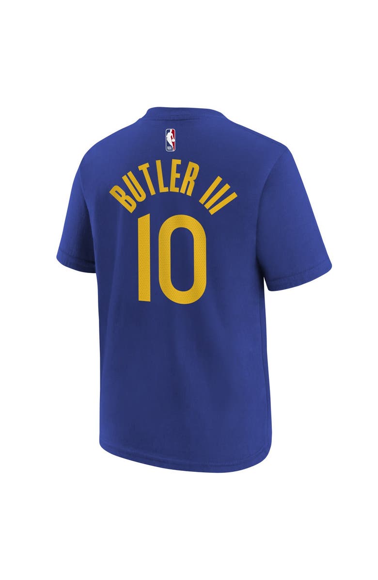 Nike Youth Nike Jimmy Butler III Royal Golden State Warriors Icon Edition Name & Number T-Shirt, Alternate, color, Royal