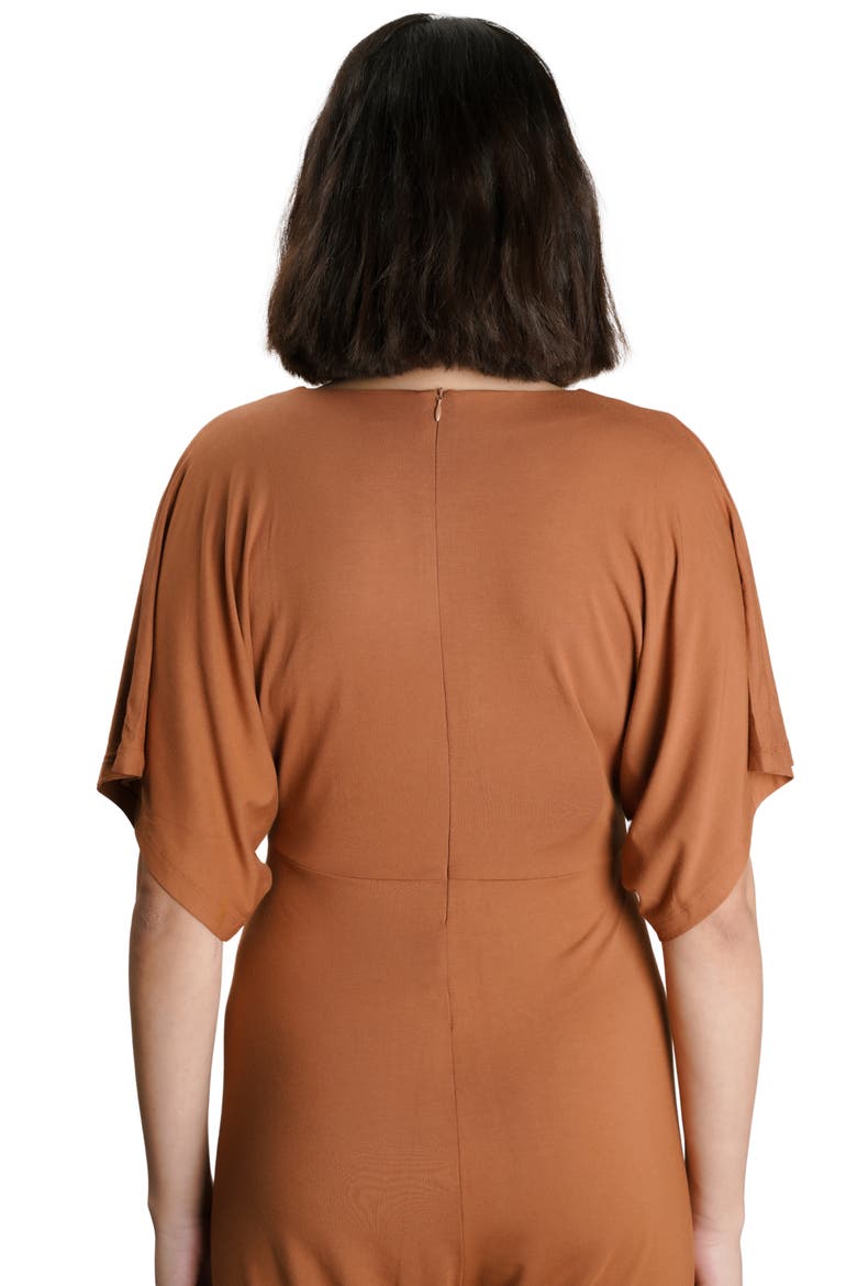 Filipa Maternity & Nursing Jumpsuit, Alternate, color, CARAMEL