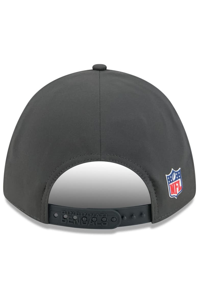 Men's New Era Charcoal Cincinnati Bengals 2025 Sideline Cold Weather 9FORTY M-Crown Adjustable Hat, Alternate, color, Charcoal