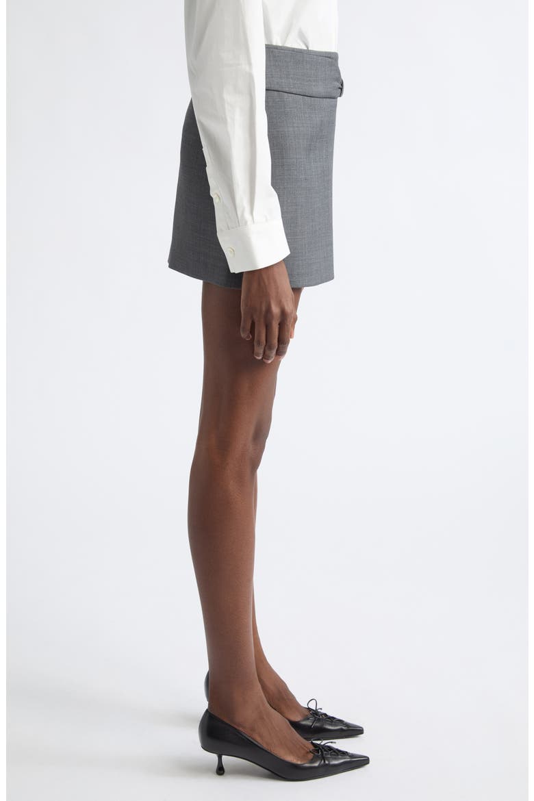 Bow Low Rise Miniskirt, Alternate, color, GREY