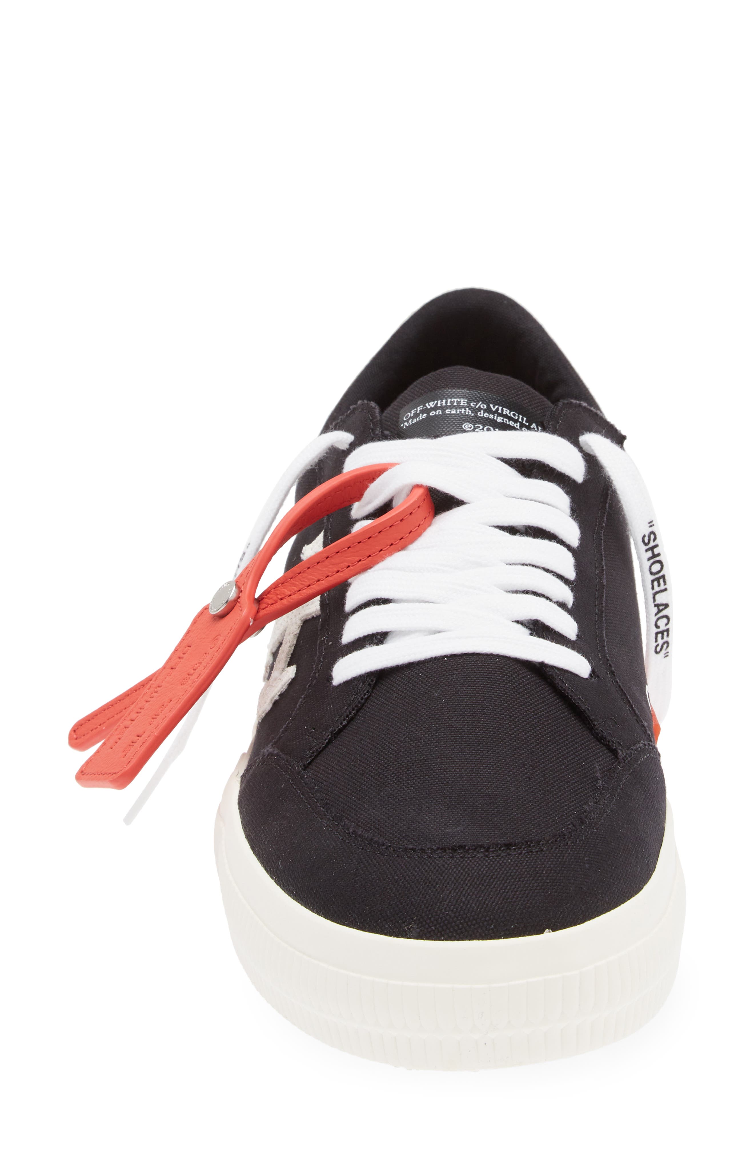 Off-White Low Top Vulcanized Sneaker, Alternate, color, 
