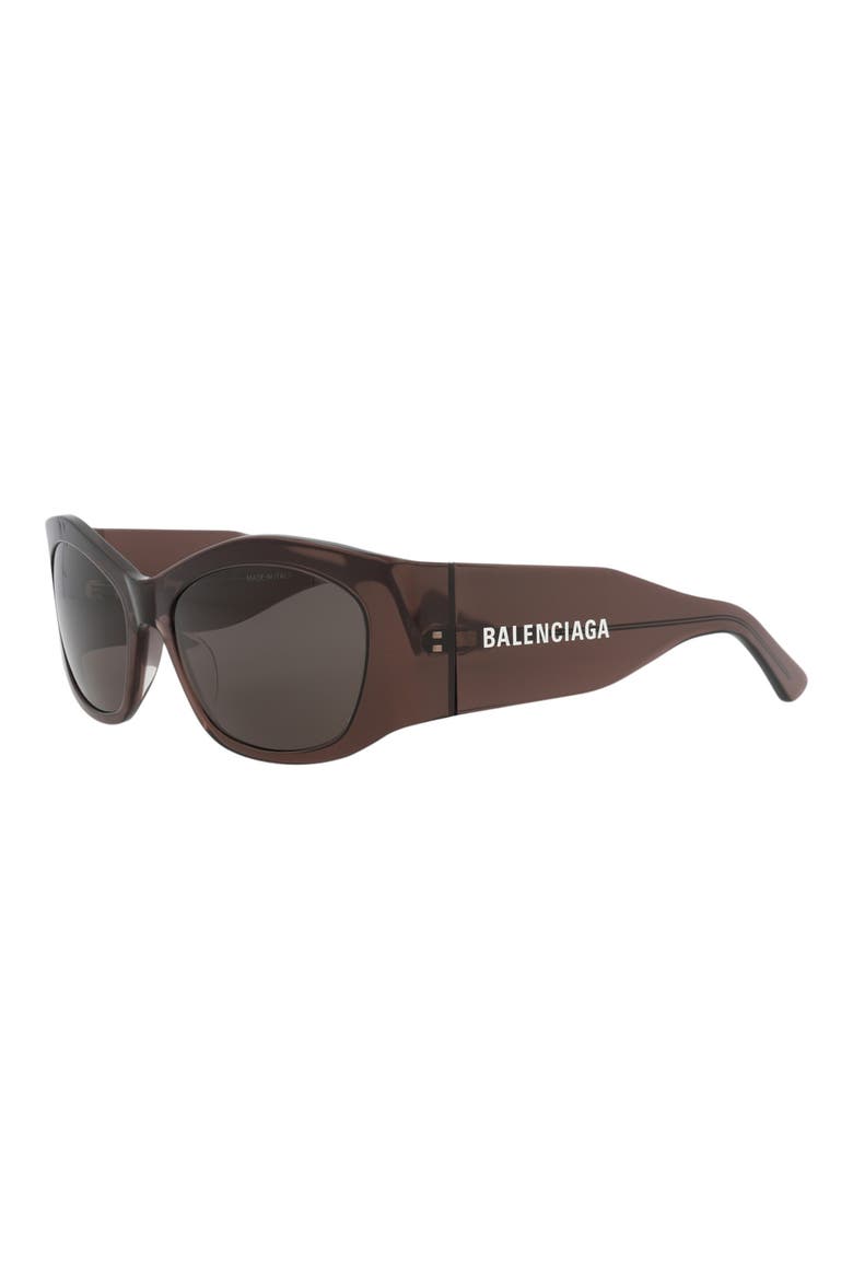 56mm Square Sunglasses, Alternate, color, BROWN BROWN GREY
