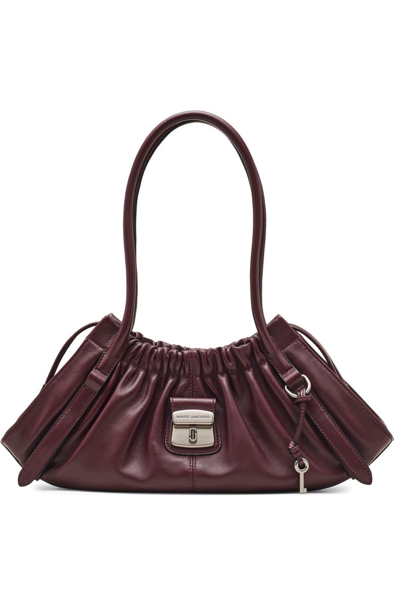 Marc Jacobs The Cristina Large Shoulder Satchel, Main, color, Dark Plum