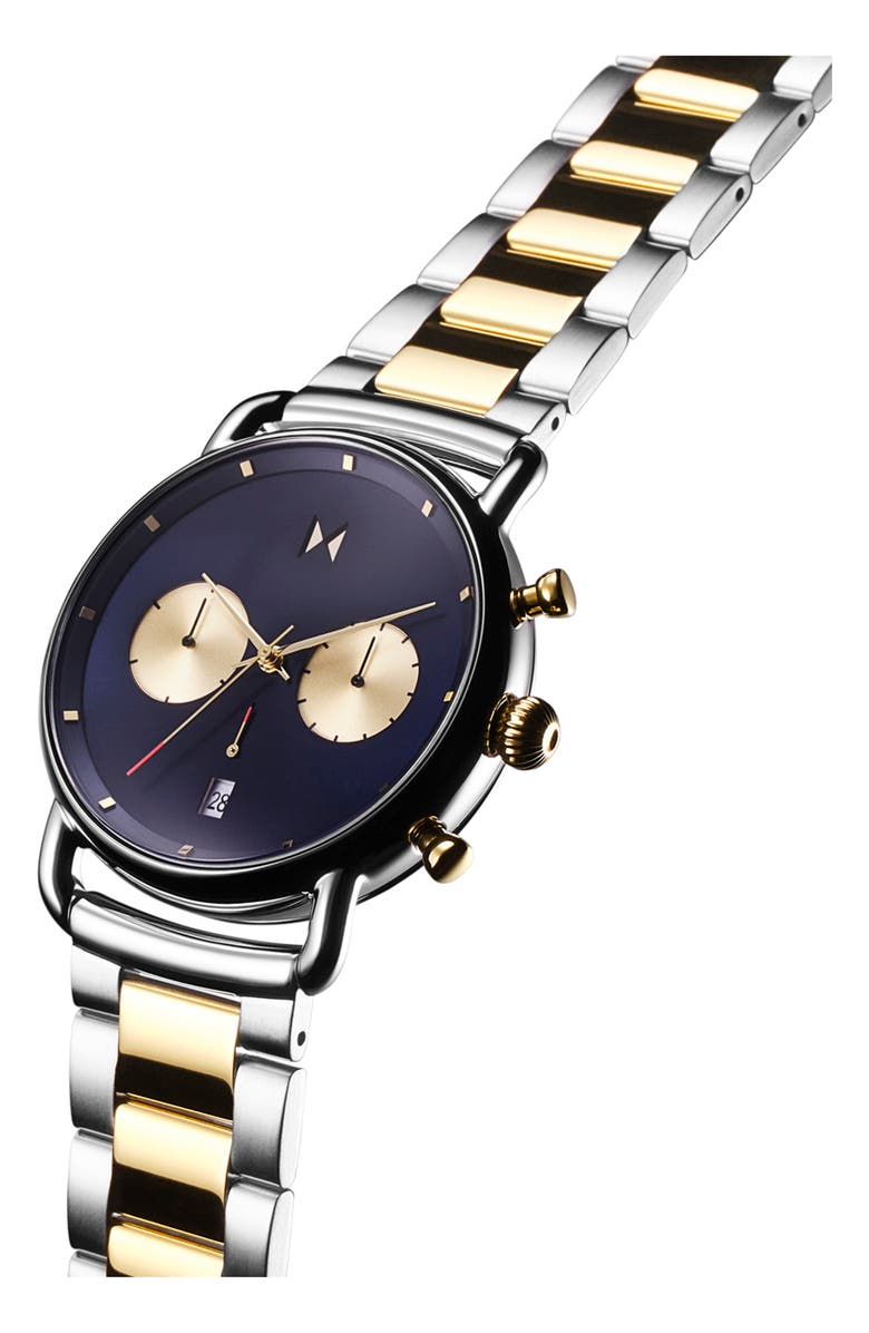 MVMT Blacktop Chronograph Bracelet Watch, 42mm, Alternate, color, 