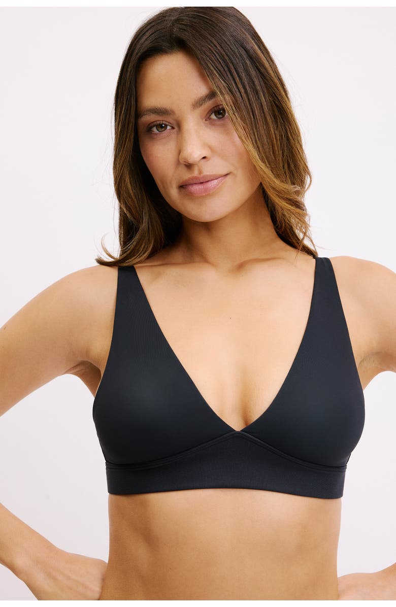 Harper Wilde Bliss Plunge Adjustable Bralette, Main, color, Black