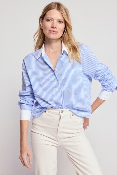 The Long Sleeve Boxy Crop Shirt