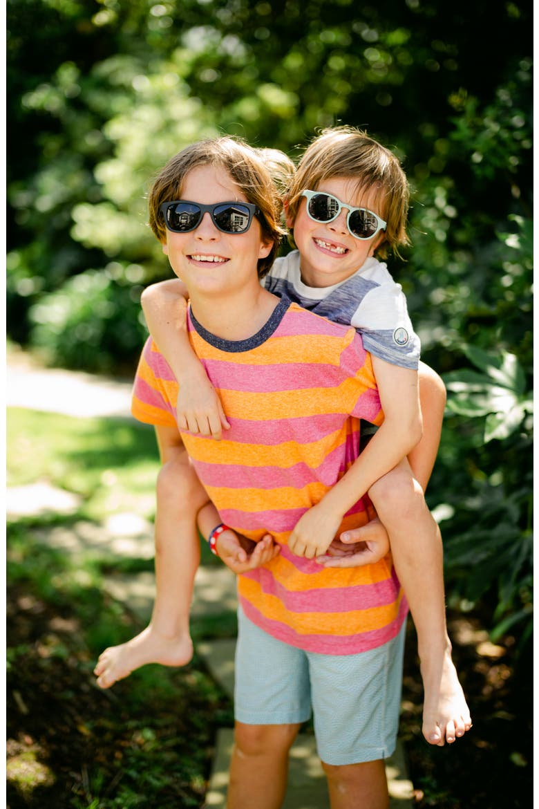 Kids' Polarized Navigator Sunglasses, Alternate, color, JET BLACK