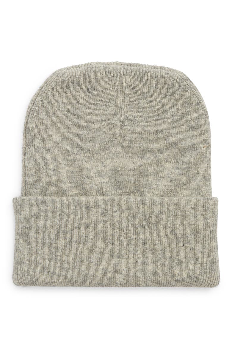 Unisex BB Recycled Wool Beanie, Main, color, LIGHT GREY