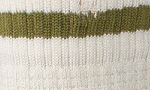 Stance Waffles & Butter Cotton Blend Quarter Crew Socks In White