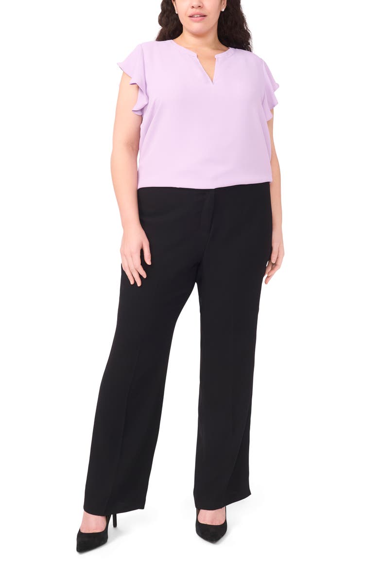 Flutter Sleeve Top, Alternate, color, SOFT LAVENDER