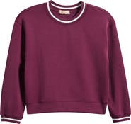 Walking on Sunshine Kids' Cloud Mixed Media Crewneck Sweatshirt