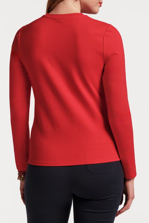 Frances Valentine Ballet Top In Red