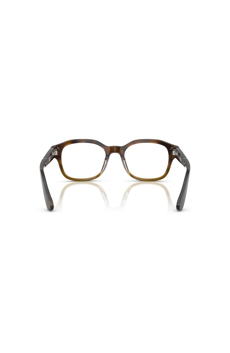 Brunello Cucinelli 53mm Rectangle optical glasses, Alternate, color, Tortoise