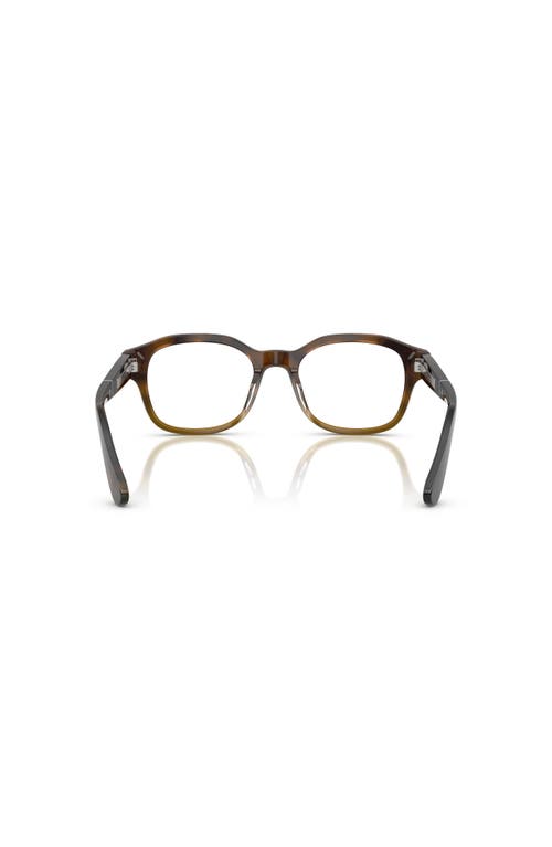 Brunello Cucinelli 53mm Rectangle Optical Glasses In Black